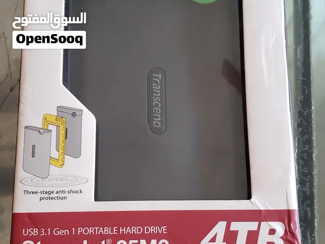 هارد خارجي 4 تيرا (Transcend) جديد