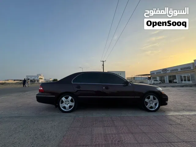 لكزس LS 2004  ثلاث ارباع  عنابي للبيع او البدل