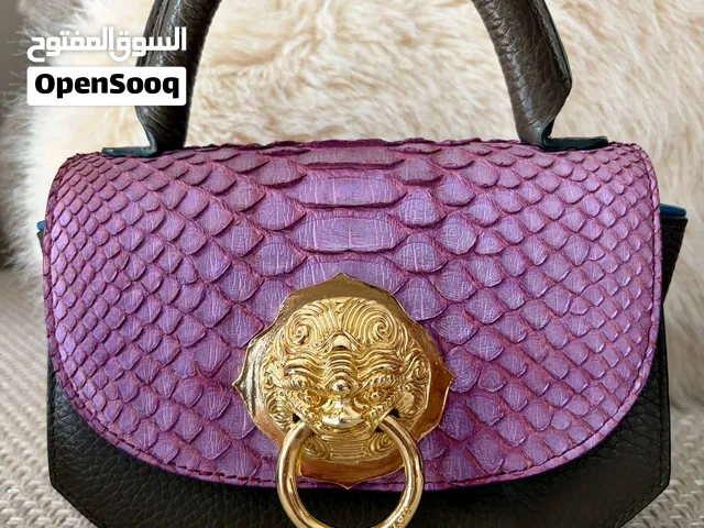 WANNASU Rare Vintage Genuine Python Leather Handbag  Discontinued Design