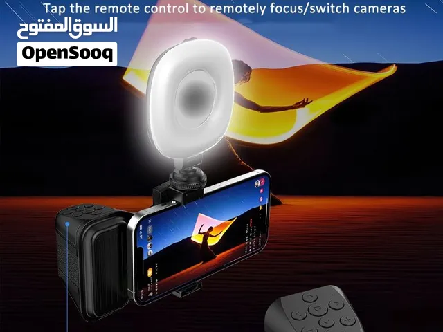 Poignée de Prise de Vue Photo/Vidéo pour Téléphone avec Télécommande et Lumière LED - قبضة التصوير ا
