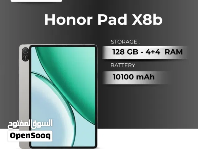 TAB HONOR X8B ( 128GB )\RAM 8 NEW / تاب هونور اكس 8 بي ذاكرة  128