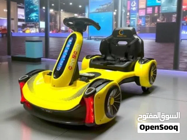 سيارة اطفال كريزي كارتنج متاح لونين 12 فولت