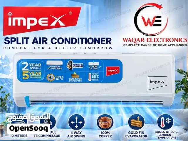 Impex split ac 2 year full warranty