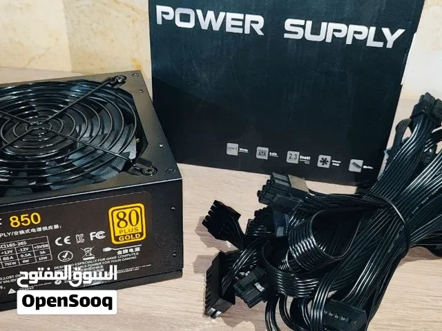 باورسبلاي power supply 850W 80+ gold fully modular من شركة T.F. Skywindintl جديد مكرشم