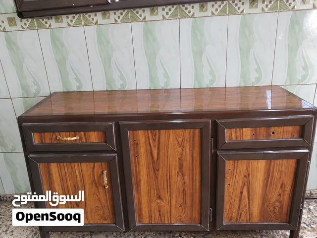 كاونتر مطبخ خشبي مستعمل حجم متوسط