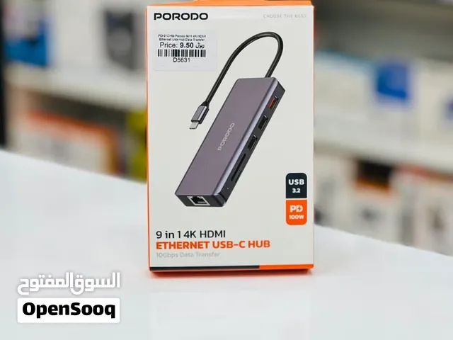 Brand New Porodo 9 in 1 USB-C Hub in Oman  More Connections