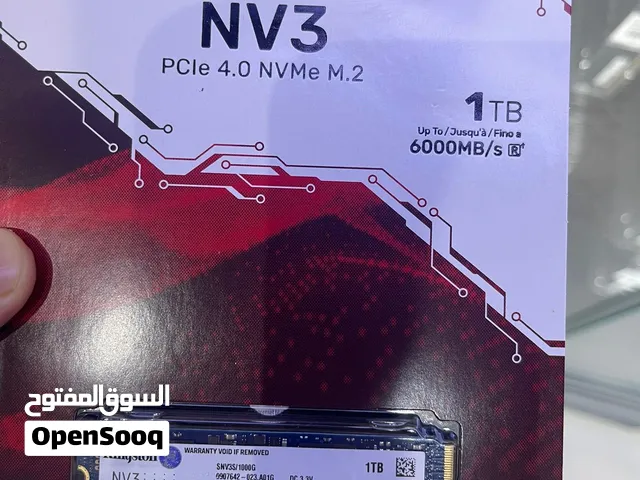 INGSTON NV3 1TB M.2 2280 NVME PCIe 4.0 X4 SSD 6000MB/S