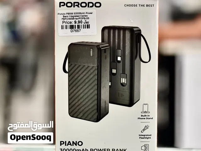 Brand New Porodo Piano Power Bank in Oman  30000mAh Capacity