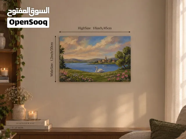 لوحة كانفس طبيعة مطبوعة