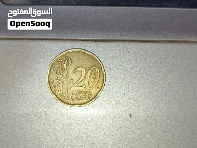 للبيع 20 يورو سنت من الذهب النوردي
