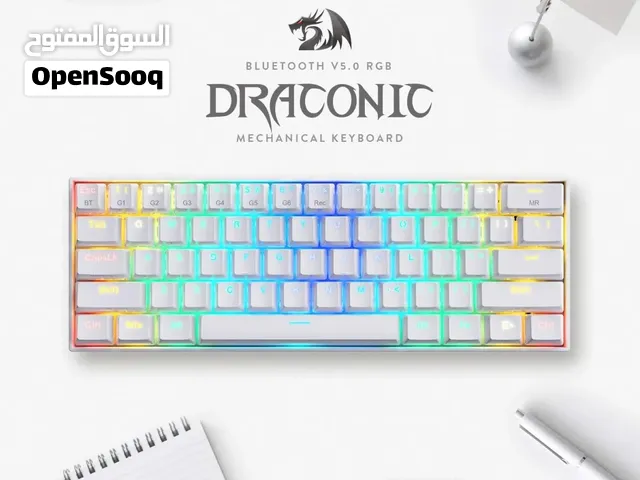 كيبورد ريد دراغون ميكانيكي اصلي REDRAGON 60% USB WIRED KEYBOARD BROWN SWITCH