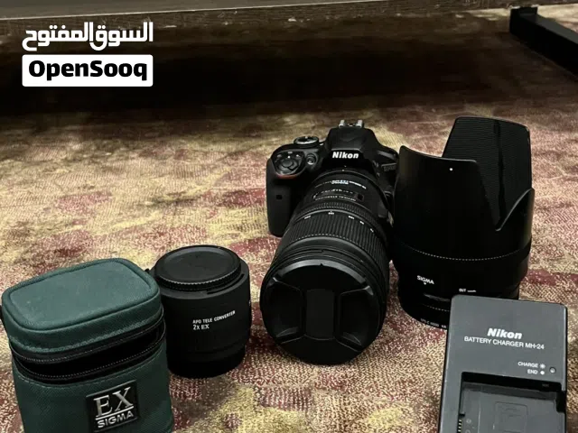 للبيع نيكون 3400d مع عدسة sigma 70/200 f/2.8 و ادابتر سيجما x2