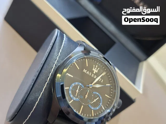 ساعة مزراتي جديدة لم تستخدم بكامل المرفقات وكرت الضمان مختوم