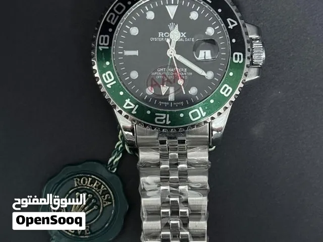 Rolex-style stainless steel GMT wristwatch with a jubilee bracelet.  Best selection ever for you .