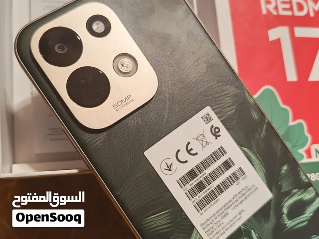 ريدمي 17 ذاكرته 128 جديد بدون شاحنه فقط كارتون