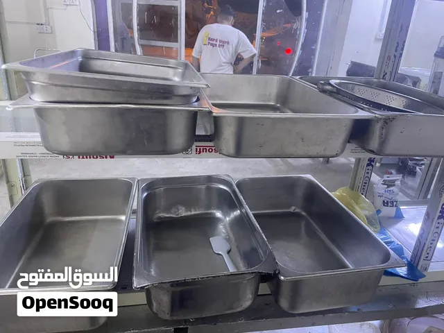 تجهيز مطعم كامل فلافل + بركر   3 ميوزه حديد شغل جديد  واحد المنيوم جام مال عرض  طباخ ب