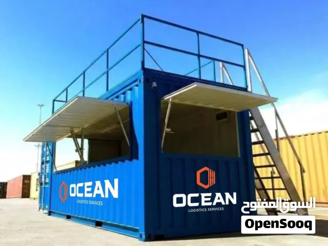 للبيع  containers    ( حاويات )  كونتينر عشرون قدم واربعون قدم موجوده بعمان مستعمله بحاله ممتازه ونش