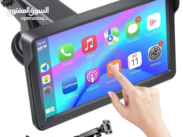 شاشة سيارة لمس 7 بوصة بلوتوث و وايفاي  و ذاكرة وفلاشه وUSB و ريموت