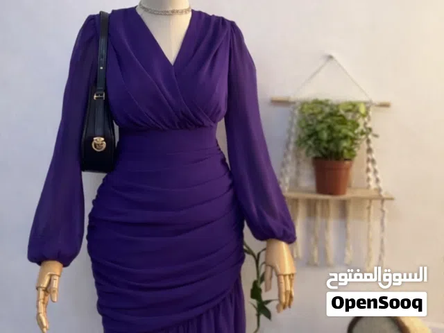 فستان نسائي أنيق لون بنفسجي