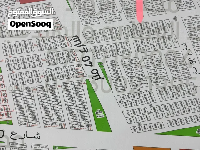 قطعه ارض على شارع 20 متر في البيبان توزيع الحديد والصلب