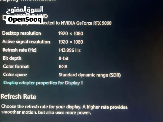 شاشه 144 هرتز 27 انش من viewsonic ips