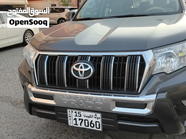للبيع سيارة تويوتا براده لون رمادي شرط الفحص جير مكنيه شاصي اطباغ تجمليه متفرقه بدون حوادث تجمليه