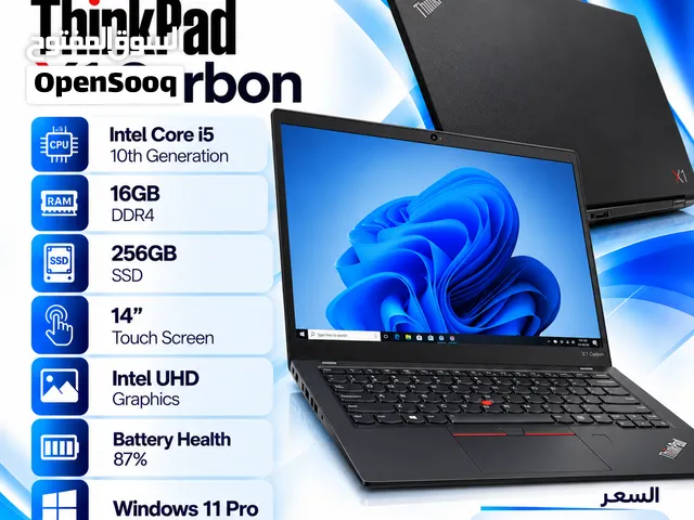 Lenovo ThinkPad X1 Carbon  Core i5 10th Gen  16GB RAM  256GB SSD  14 Touch Screen