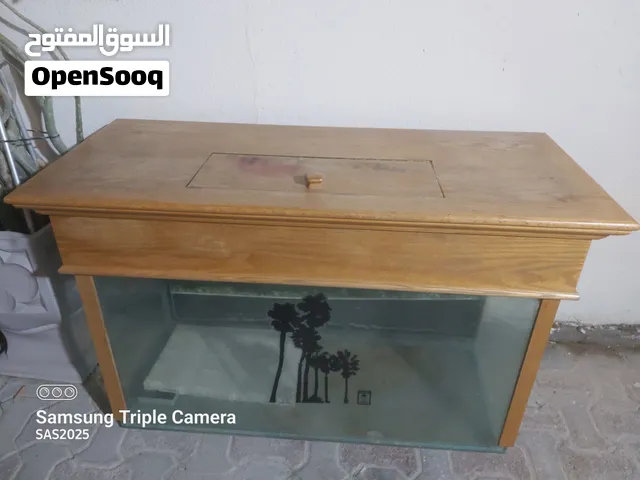 XL Aquarium with wood cabinet 2 door