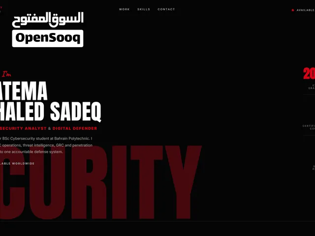 Custom Portfolio Website Design — تصميم بورتفوليو حسب ذوقك