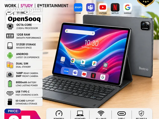 Tablet 11-inch IPS Display 12GB Ram 512GB Memory 5G+WiFi