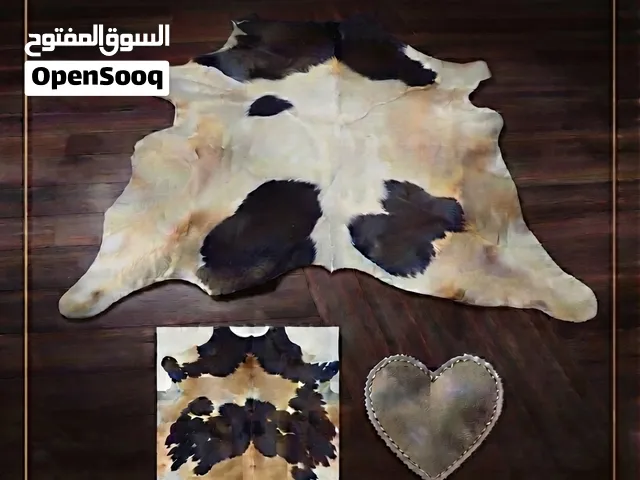 *سجاد جلد بقر طبيعي 100% - لمسة فخامة لا تتكرر*مقاس 3متر