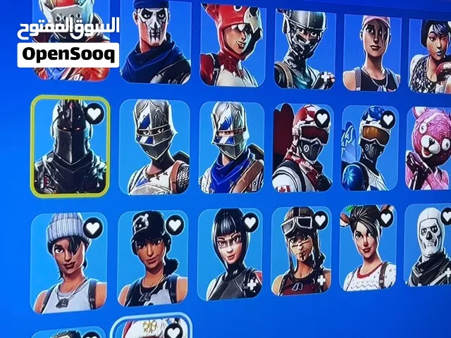 حساب فورت نايت 250 سكن