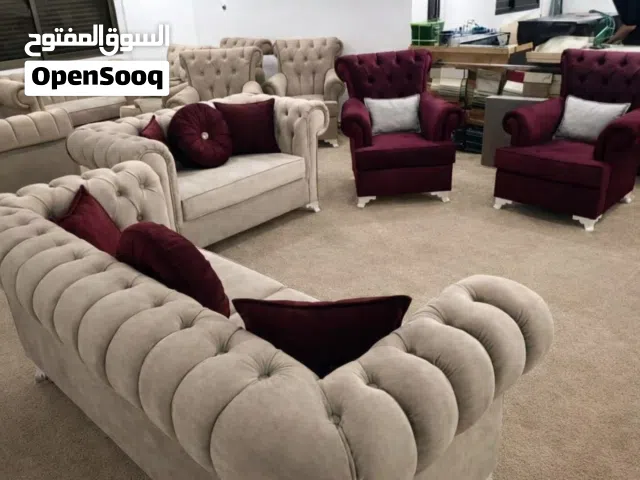 اطقم كنب  كابتونية 7 مقاعد عرض لمدة اسبوع من مصنع مباشرة