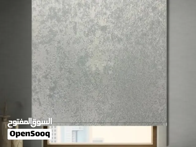 تفصيل ستائر رول عامودي معدني زيبرا خشبي