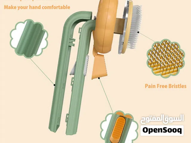 Pet combs for cats and dogs Pumpkin Self Cleaning Slicker Comb Tangled Hair