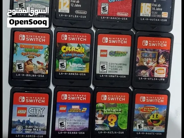 للبيع اشرطه العاب ننتندو سويتش+يداه ننتندو سويتش جوي كون جديده بالكرتون وكاله+يده ننتندو سويتش برو و