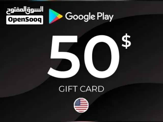 بطاقة شحن جوجل بلاي امريكي 50 دولار