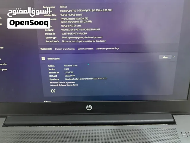 HP Zbook 15 G4