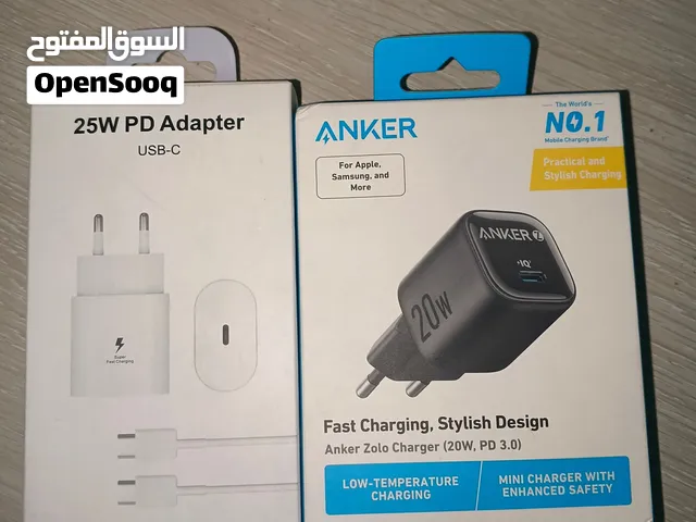 شاحن انكر 20w  وشاحن 25w