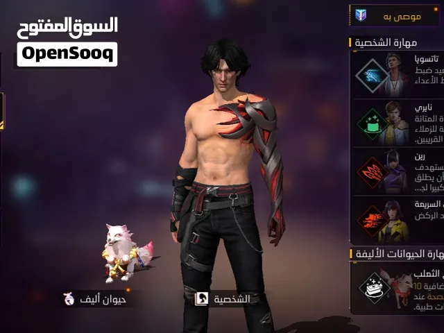 حساب فري فاير شبه قديم