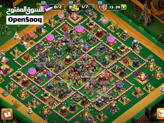 حساب قرية كلاش اوف كلانس بيت 17 ماكس مع كلان قوي لفل 27