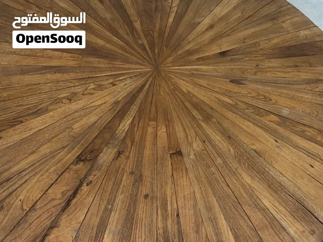 طاوله خشب تحت ذهبي