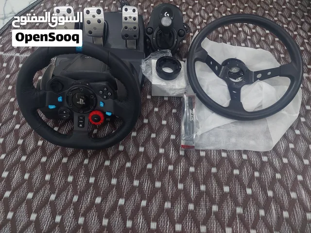 ستيرنج لوجيتيك نظيف جداً ( اقرأ الوصف ) يأتي مع جميع الملحقات Logitech steering wheel, very clean