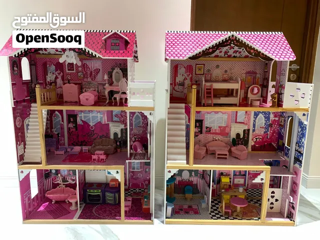 بيت باربي خشبي           Wooden Barbie Dollhouse