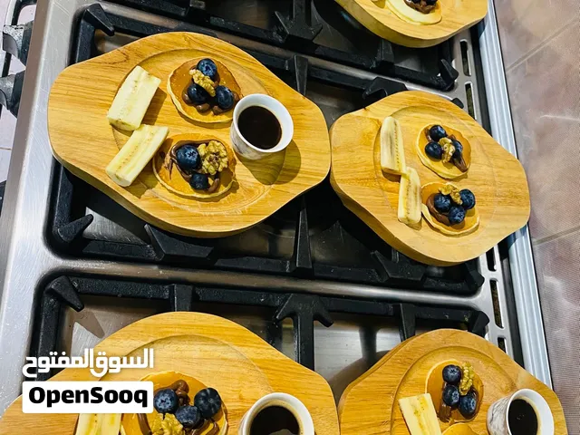 طقم صحون خشب