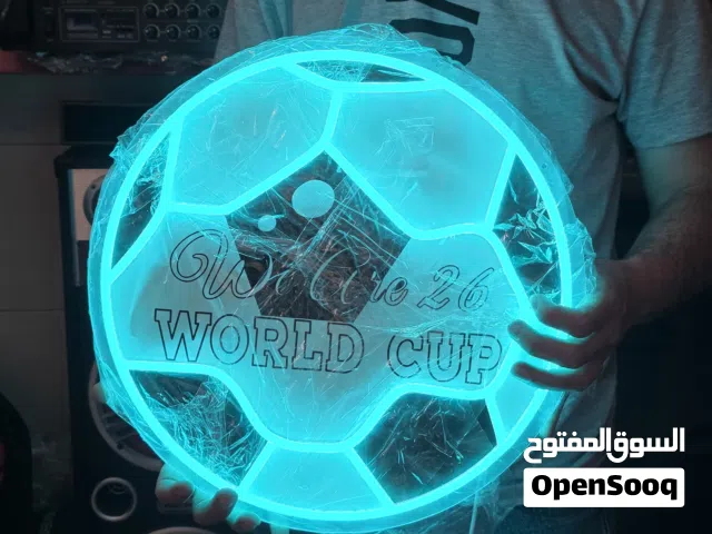إضاءة شعارة برشلونة ومدريد وشكال كوفي وا  ا