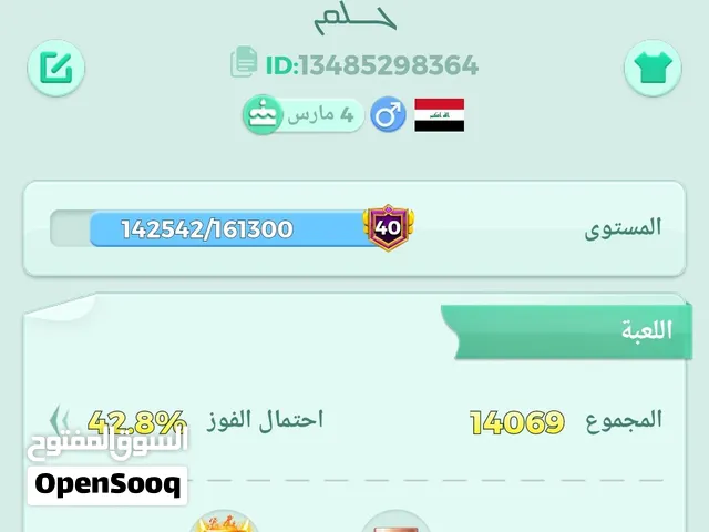 حساب لودو المستوى 40