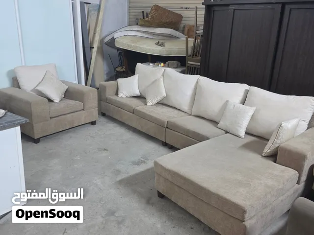 للبيع جلسه حرف Lمع كرسي منفرد بحاله جيده