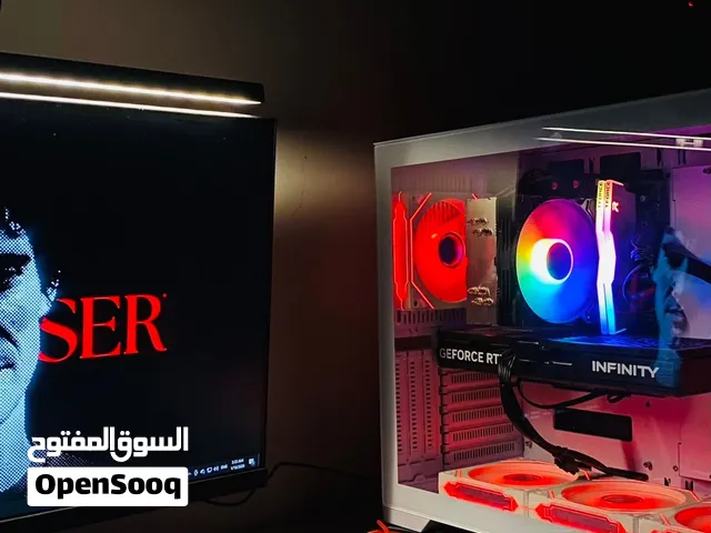 Gaming Setup كامل قوي للبيع وبسعر مناسب  (تجميعة PC + شاشة 200Hz + كيبورد +ماوس + Mouse Pad)