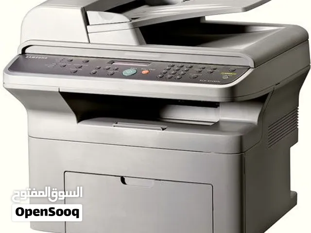 طابعة سامسونج ليزر أبيض وأسود مستعملة متعددة الوظائف (طباعة/تصوير/سكانر)، وحبرها متوفر + رخيص الثمن